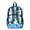 Sea Turtle Ocean, variant on ZIATUBLES Clear Backpack, Heavy Duty Fabric & PVC Transparent Bookbag with Orange Capybara Sprinkle Print, Large Capacity See Through Backpack for School College Work Travel Security