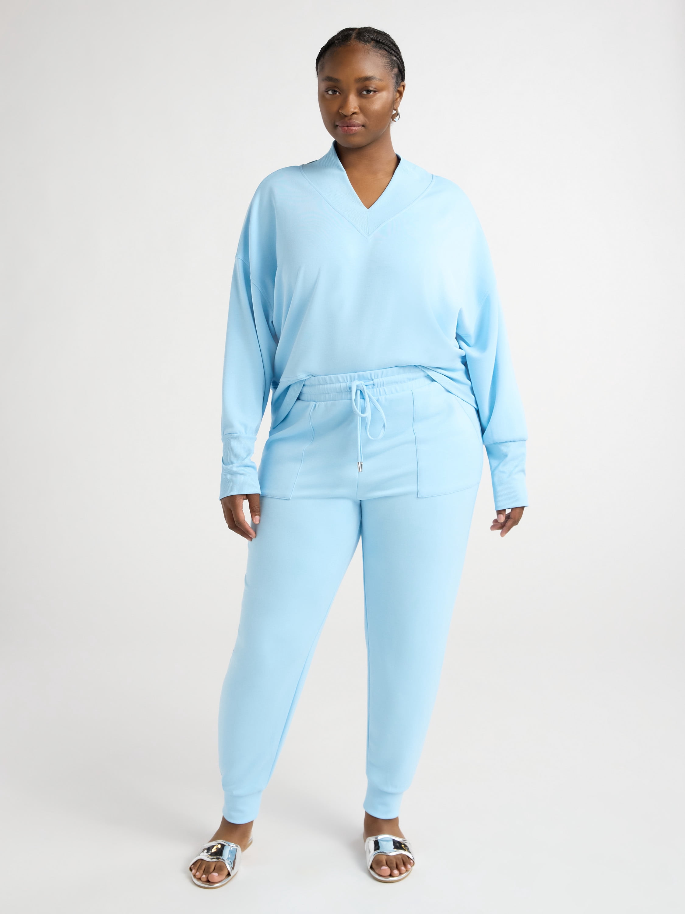 Scoop Women’s and Women’s Plus Ultimate  Scubaknit Joggers, Sizes XS-4X