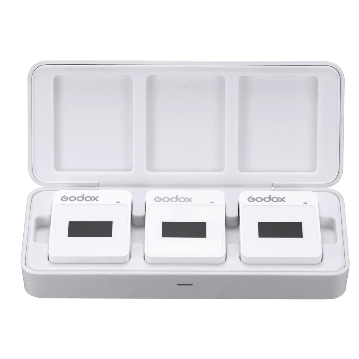 Godox MoveLink II M2 2.4GHz Wireless Microphone System, White