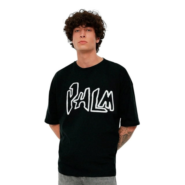 Playera Palm Angels cuello redondo para hombre Fire L
