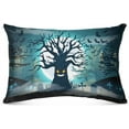 thumbnail image 2 of GZHJMY Halloween Tree Pillowcase Plush Pillowcase for Hair and Skin, Soft Standard Size Pillow Cases Zippered Queen Pillow Case Set of 1-20x30in Home Decor, 2 of 7