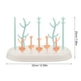 thumbnail image 2 of OUNONA Bottle Drying Rack Holder with Drain Tray Lightweight Portable for Bottle and Lid Storage, 2 of 8