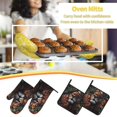 thumbnail image 5 of Cauagu Lion Forest Crown Print Oven Mitts and Pot Holders 4 pcs Set,Extra Thicken Long Kitchen Oven Glove Potholders BBQ Gloves-Oven Mitts and Pot Holders(11 Inch), 5 of 6