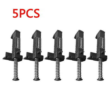 

5pcs Brick Liner Durable Anti-Skid Brick Line Runner Line Clip Wire Drawer Bricklaying Tools for Building Construction Black