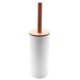 thumbnail image 1 of Bamboo Floor-standing Toilet Brush Set With Base Bathroom Toilet Brush Holder Wc Accessories, 1 of 5