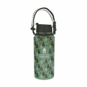 Camp Life 32 oz Stainless Steel Water Bottle with Paracord Survival Handle