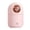 Pink, variant on Wovilon Adorable Humidifier Usb Mute Cartoon Aromatherapy Machine Water Replenishing Instrument Desktop Vehicle Atomizer