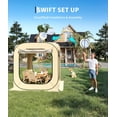 thumbnail image 4 of 6x6ft Pop-Up Screen Tent for 2-3 Persons, Portable Instant Bubble Shelter, Rainproof & Coldproof, for Patio, Backyard, Deck, Sports, Beige., 4 of 6