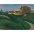 thumbnail image 2 of József Nemes Lampérth 18x14 Gold Ornate Wood Frame and Double Matted Museum Art Print Titled - On the Slopes of Gellert Hill, 2 of 4