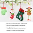 thumbnail image 3 of Wosthever Calcetín navideño portátil de repuesto con temática de Navidad de gran capacidad para niños, bolsa de regalo, accesorios con cordón Kits de decoración para fiestas Wosthever HA068915-00, 3 of 5