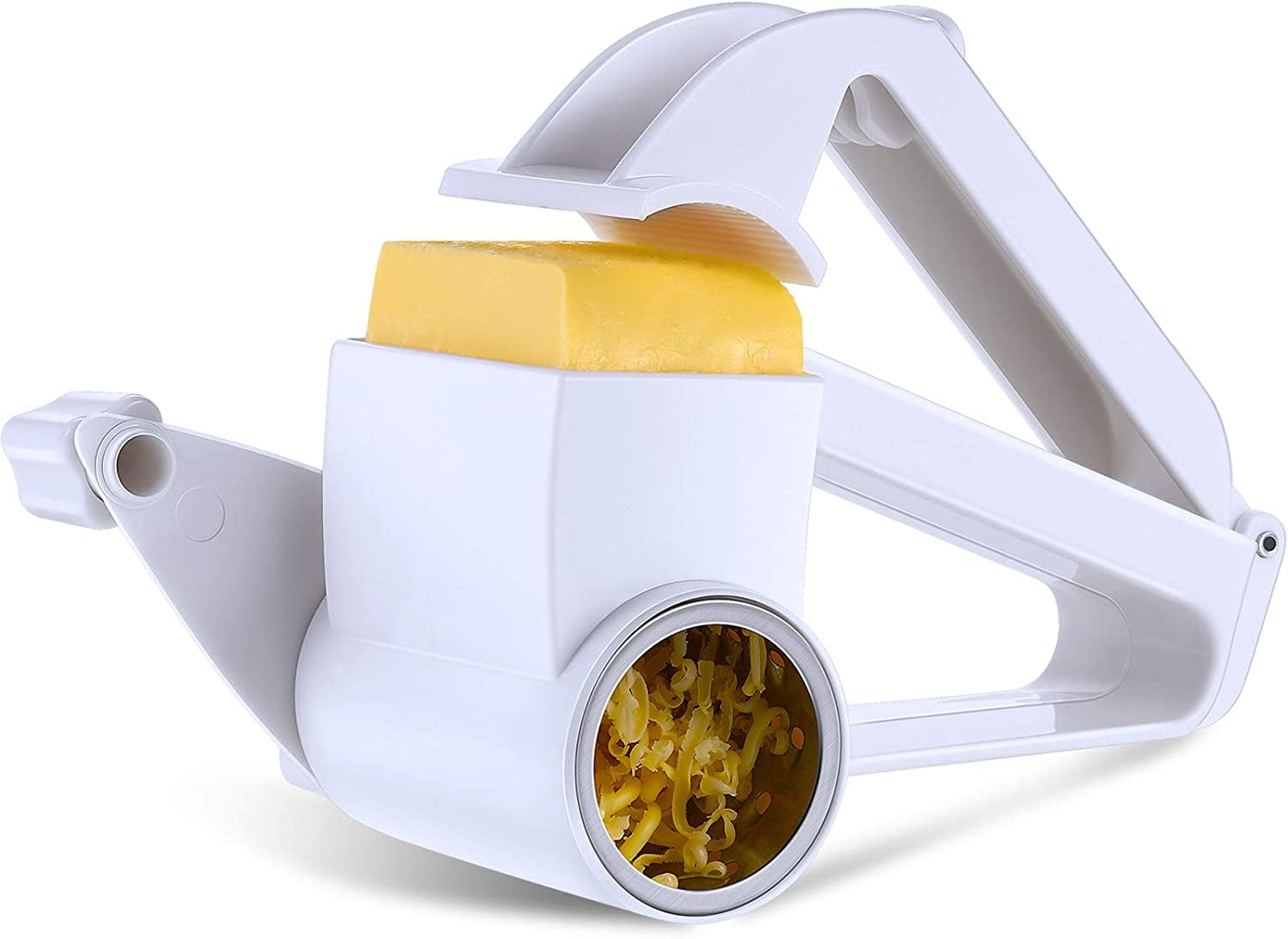 Casewin Rotary Cheese Graters, Manual Handheld Cheese Cutter with
