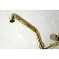 thumbnail image 3 of Kingston Brass KS823PB Concord Two-Handle Wall-Mount Kitchen Faucet, Polished Brass, 3 of 5