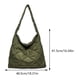 thumbnail image 2 of Bolso Mano Casual JShteea Acolchado Algodón Bolso Hobo para Mujer Verde, 2 of 9