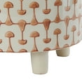 thumbnail image 5 of Creative Co-Op Footed Stoneware Planter with Abstract Print, Rust and White, 5 of 6