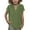Olive Green, variant on ZACPNCV Summer Girls Shirts Kids Tops Lapel V Neck Button Down Shirt Loose Fit Dressy Casual Blouses Tee Olive Green 5-6 Years