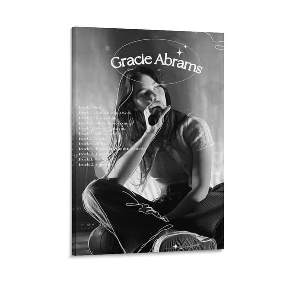 Gracie Music Abrams Canvas Posters Painting On Canvas Wall Art Poster Scroll Picture Print Living Room Walls Decor Home Posters