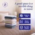 thumbnail image 5 of Homz 6 Qt Multipurpose Plastic Storage Containers with Lids, (10 Pack), 5 of 12