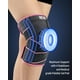 thumbnail image 3 of Rodillera ajustable ABYON para hombre y mujer: Máximo soporte con estabilizadores laterales dobles y correas de compresión cruzadas para desgarro de menisco, ligamento cruzado anterior (LCA), ligament, 3 of 5