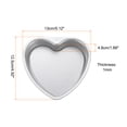 thumbnail image 2 of Uxcell Heart Shaped Cake Pan with Removable Loose Bottom 5" Cheesecake Aluminum Nonstick Layers Baking Pan, 2 of 5