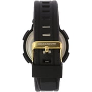 Skechers Ruhland 45MM Sport Digital Chronograph Watch with Plastic Strap and Case, Black and Gold