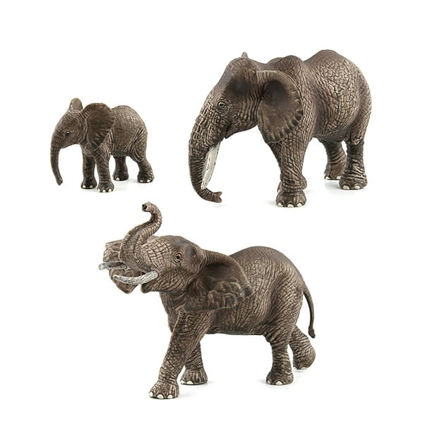 SANWOOD Figurine Toy Simulation Elephant Wild Animal Figurine Kids Educational Toy Table
