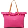 thumbnail image 1 of LHSHID Tote Bag for Women Cute Canvas Shoulder Bag Summer Vibe Beach Bag Casual Handbag Bohemian Hobo Bag with Tassels, 1 of 6