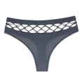 thumbnail image 3 of Tangas de cintura alta para mujer, de punto, de malla, caladas, sin costuras, sexys, transparentes, lencería íntima para niña, talla grande, 3 of 5