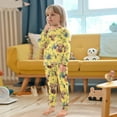 thumbnail image 5 of joogoo Highland Cattle Blueberry 2 Piece Long Sleeve Tee and Pants Cotton Pajama Set 4T, 5 of 7