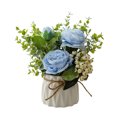 thumbnail image 2 of SPRING PARK Silk Artificial Rose Flower Potted Plant Wedding Home Party Decor, 2 of 7