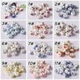thumbnail image 5 of U8MO 10pcs 15x9mm Ceramic Rondelle Big Hole Beads Fit Charms European Bracelet Crafts-31# Light Purple Moslems, 5 of 9