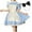 Black, variant on LOVZFMLL Women's Fashion Printed Casual Long Sleeve Round-Neck Beer Festival Maid Dress Black L