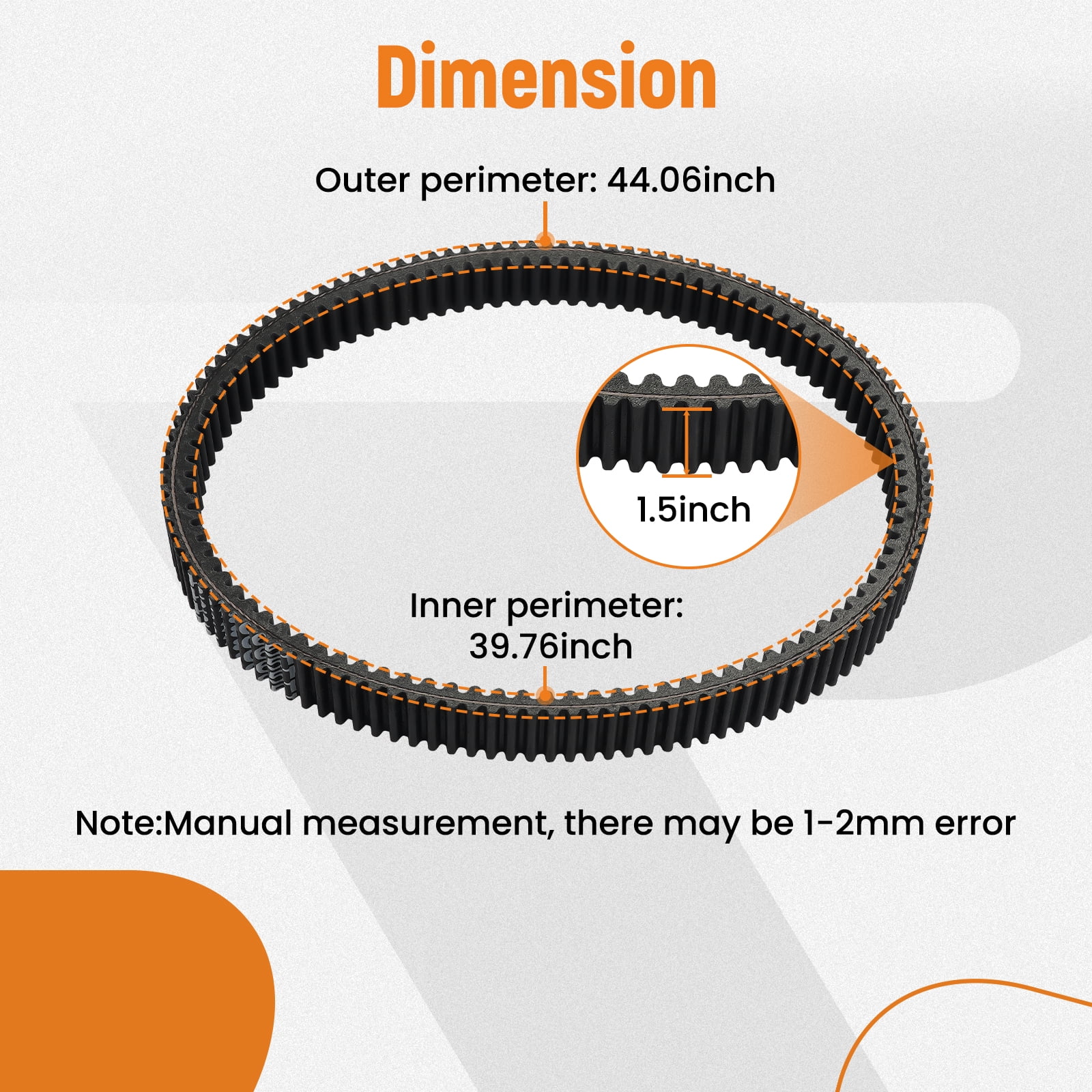 Maxpeedingrods 422280652 CVT Drive Belt for Can am Maverick X3 Turbo X XRS XMR MAX All Models 2017-2024, Heavy Duty CVT Belt Replace 49C4266 417300383 422280654 422280280