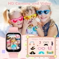 thumbnail image 2 of Reloj inteligente Luyiilo para niños con 26 juegos de rompecabezas, cámara HD, color rosa, 2 of 7