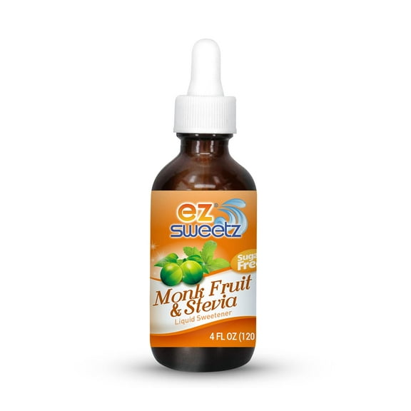 Monk Fruit & Stevia (4 FL OZ - Liquid Sweetener 850 Servings/Bottle| 1Pack)