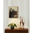 thumbnail image 5 of Drsoum Vintage Wall Art 11x14in Nature Framed Classic Moody Elegant Woman Stands Reading a Book Victorian Wall Prints Kitchen Bathroom Office Decor, 5 of 6