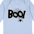 thumbnail image 4 of Inktastic Halloween Boo with Spider and Web in Black Boys or Girls Long Sleeve Baby Bodysuit, 4 of 5