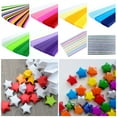 1080pcs Origami Star Lucky Star Paper Strips Solid Color Origami