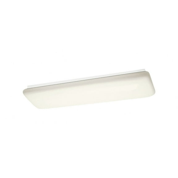 10301WHLED Kichler Lighting Fluorescent Fixture Group - 2 Light Ceiling Mount - with Utilitarian inspirations - 4.75 inches tall by 11.25 inches