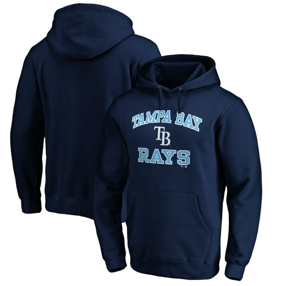 Men's Navy Tampa Bay Rays Heart & Soul Pullover Hoodie