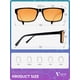 thumbnail image 2 of Gafas contra luz azul VMJFBJ para hombres y mujeres, lentes ámbar bloqueadores de luz azul para pantalla de computadora y juegos, mejoran el sueño y reducen la fatiga visual, gafas para gamers, 2 of 7
