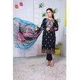 thumbnail image 6 of Pakistani Lawn Salwar Kameez Indian Dresses for Women Ready to Wear Embroidered(Medium, Black), 6 of 6