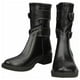 thumbnail image 3 of Zapatos negros de Anime, botas de Cosplay antideslizantes de cuero PU, botas de tubo medio con cierre de cremallera, accesorios para disfraz de Cosplay, 3 of 11