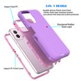 thumbnail image 2 of Tiflook for Moto G Power 2024 5G Case,3 in 1 Sturdy Phone Case for Samsung A15 5G, Shockproof Full Coverage Protective Cover Phone Case for Motorola Moto G Power (2024)6.7" Purple, 2 of 6