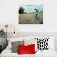 thumbnail image 5 of Rustic Poppy Landscape - Tranquil Nature Art Print 20x16 Unframed - Wall Art for Home and Office, 5 of 6