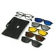 thumbnail image 4 of Un par de gafas combinadas con cinco pares de gafas de sol polarizadas pueden combinarse con las gafas de sol magnéticas retro TR90 para miopía., 4 of 5