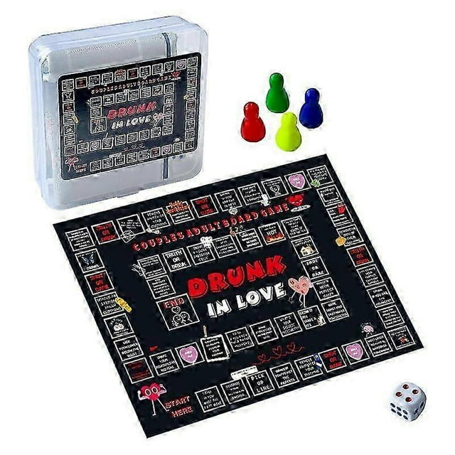 COUPLES ADULT Drunk In Love BOARD GAME Date Night Game Drinking Board Game