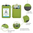 thumbnail image 2 of GOGO PU Leather Credit Card ID Badge Holder with Side Zipper Pocket and Detachable Neck Lanyard, 2 of 7