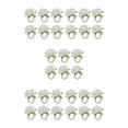 thumbnail image 3 of QualitChoice 6 Pieces Artificial Flower Napkin Ring Portable Removable Reusable Towel Ornamental Rings Ceremony Romantic Decor White 5Set, 3 of 6