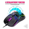 thumbnail image 3 of RGB lightweight gaming wired mouse with 7200 DPI, adjustable in 4 levels and 6 keys, programmable for PC/laptop, 3 of 9