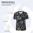 thumbnail image 3 of Hirioo Snake for Men's Baseball T-shirt Shirts Short Sleeve Casual Summer Button Stretch T Shirts,Size S-4XL-, 3 of 7